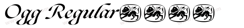 Ogg Regular字体转换